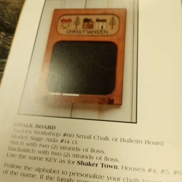 Vintage Shaker Town Cross Stitch Pattern Booklet Shakers Quakers - Picture 2 of 2